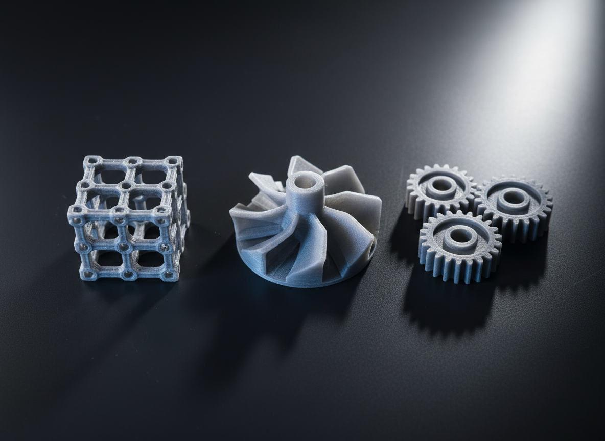 Multiple 3D printed prototype parts