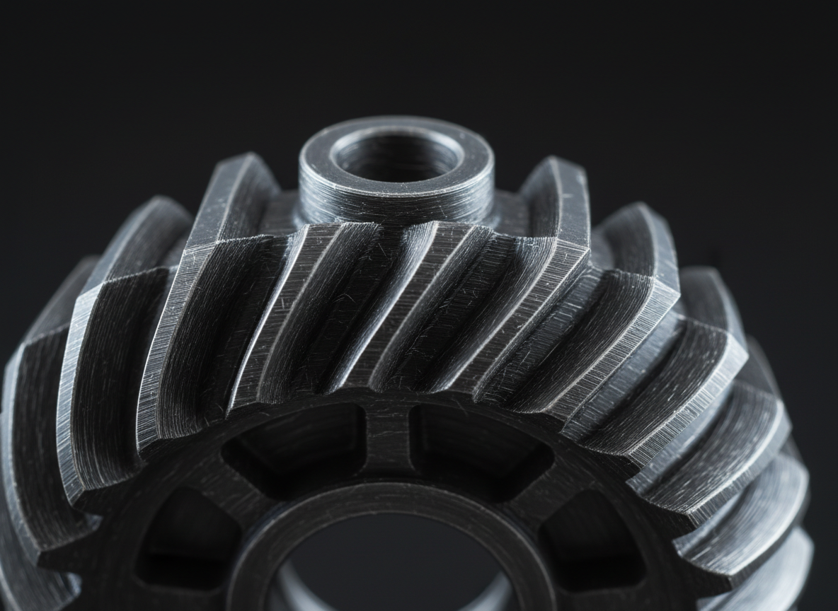 High-detail 3D printed carbon fiber mechanical gear