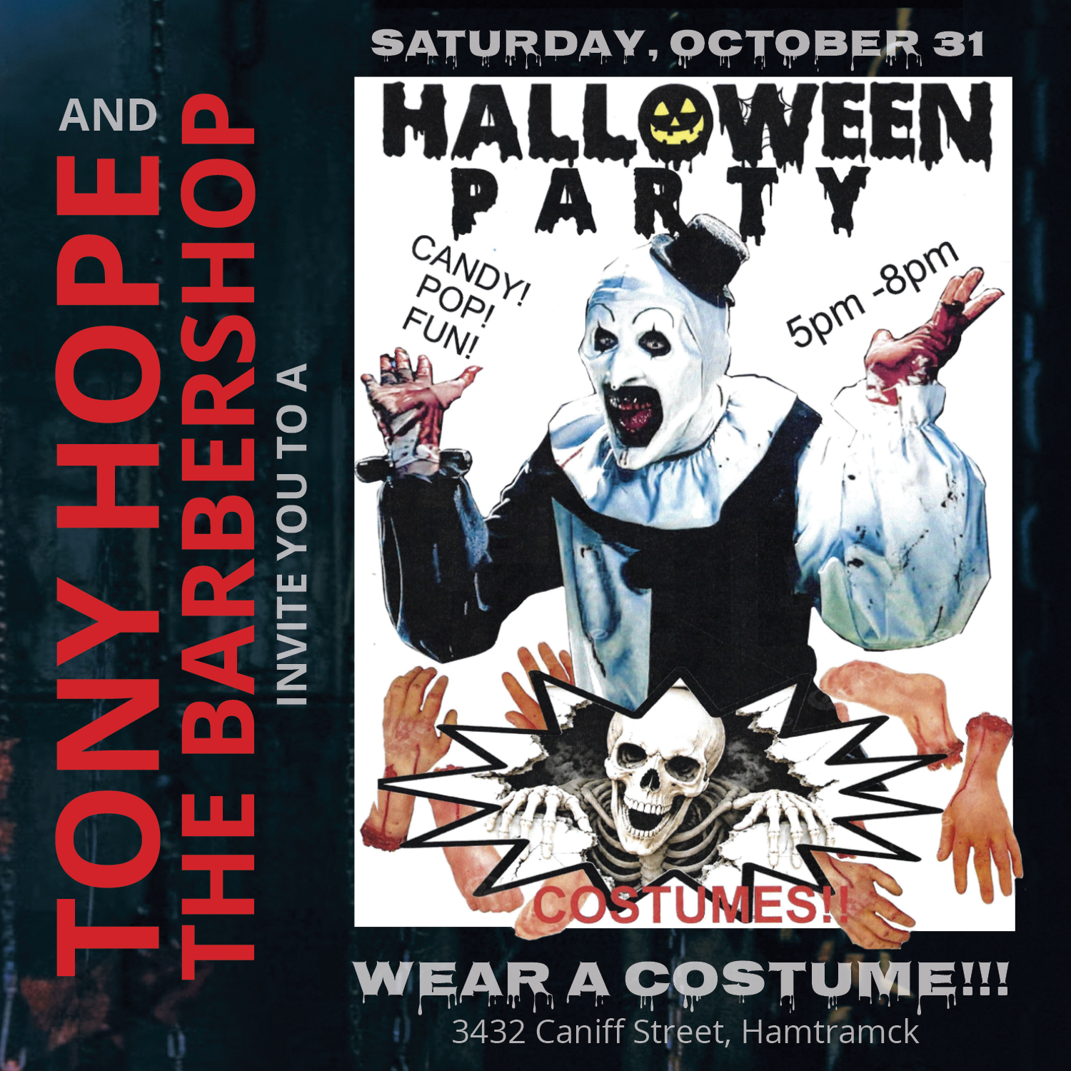 Tony Hope: Closing Halloween Party