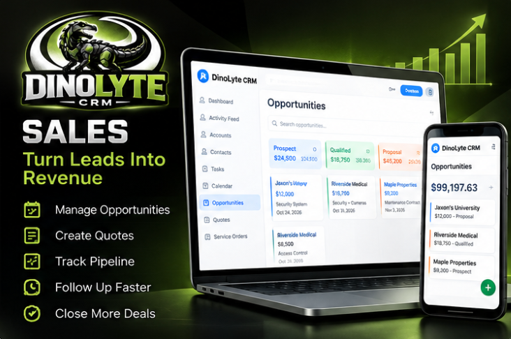 DinoLyte CRM Sales — turn leads into revenue