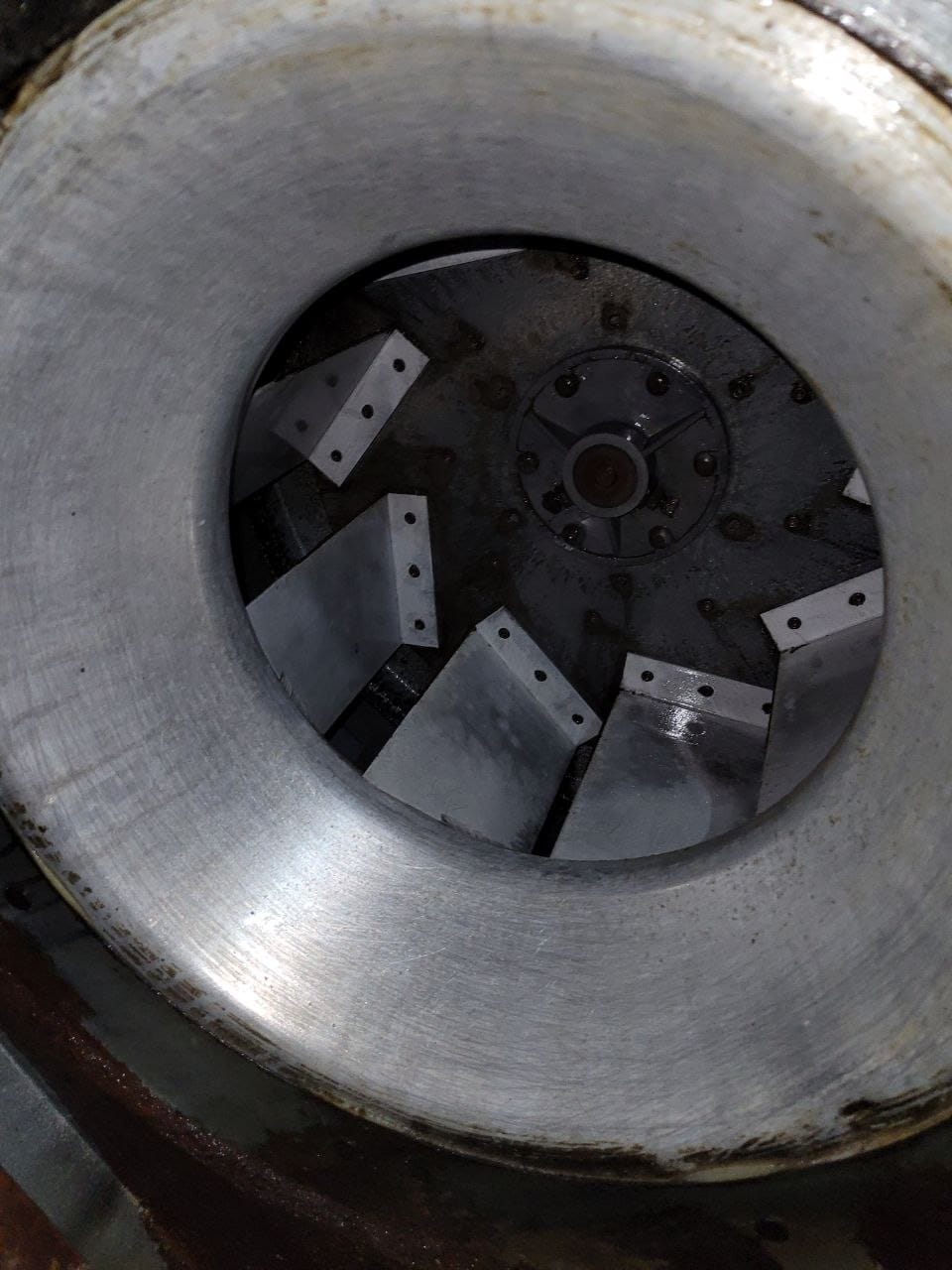 Fan & Fan Blades after cleaning