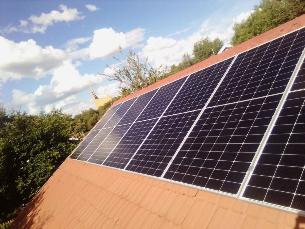 JA Solar panels rooftop installation Bloemfontein