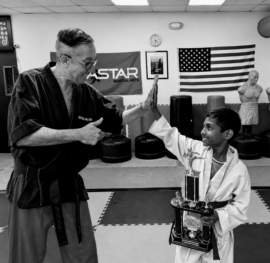Young Sensei Doug competing