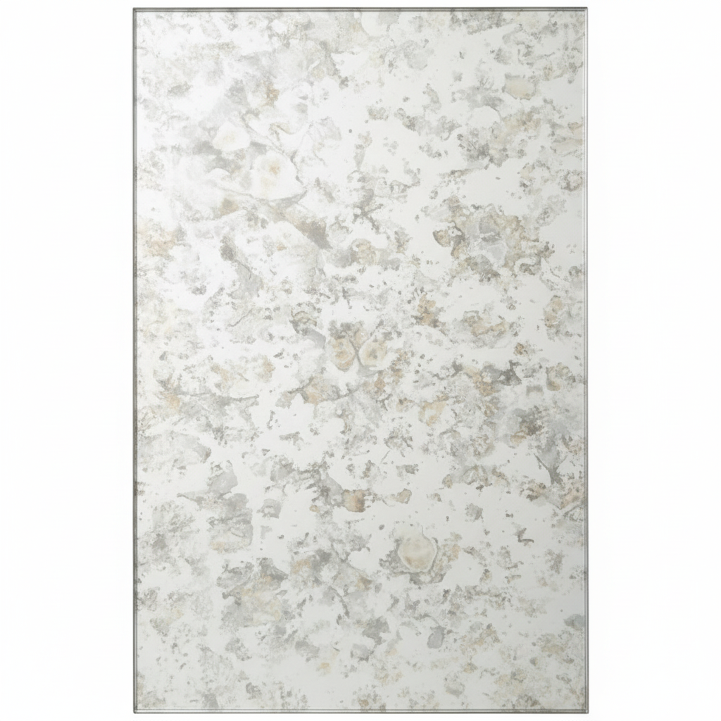 JR-3 Desert Moon Silver decorative glass panel