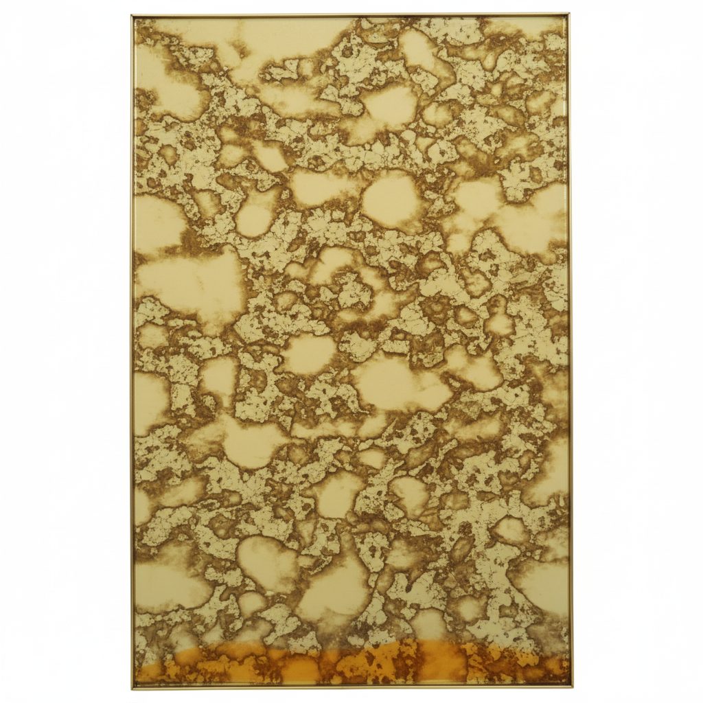 S-107 Saharan Gold decorative glass panel