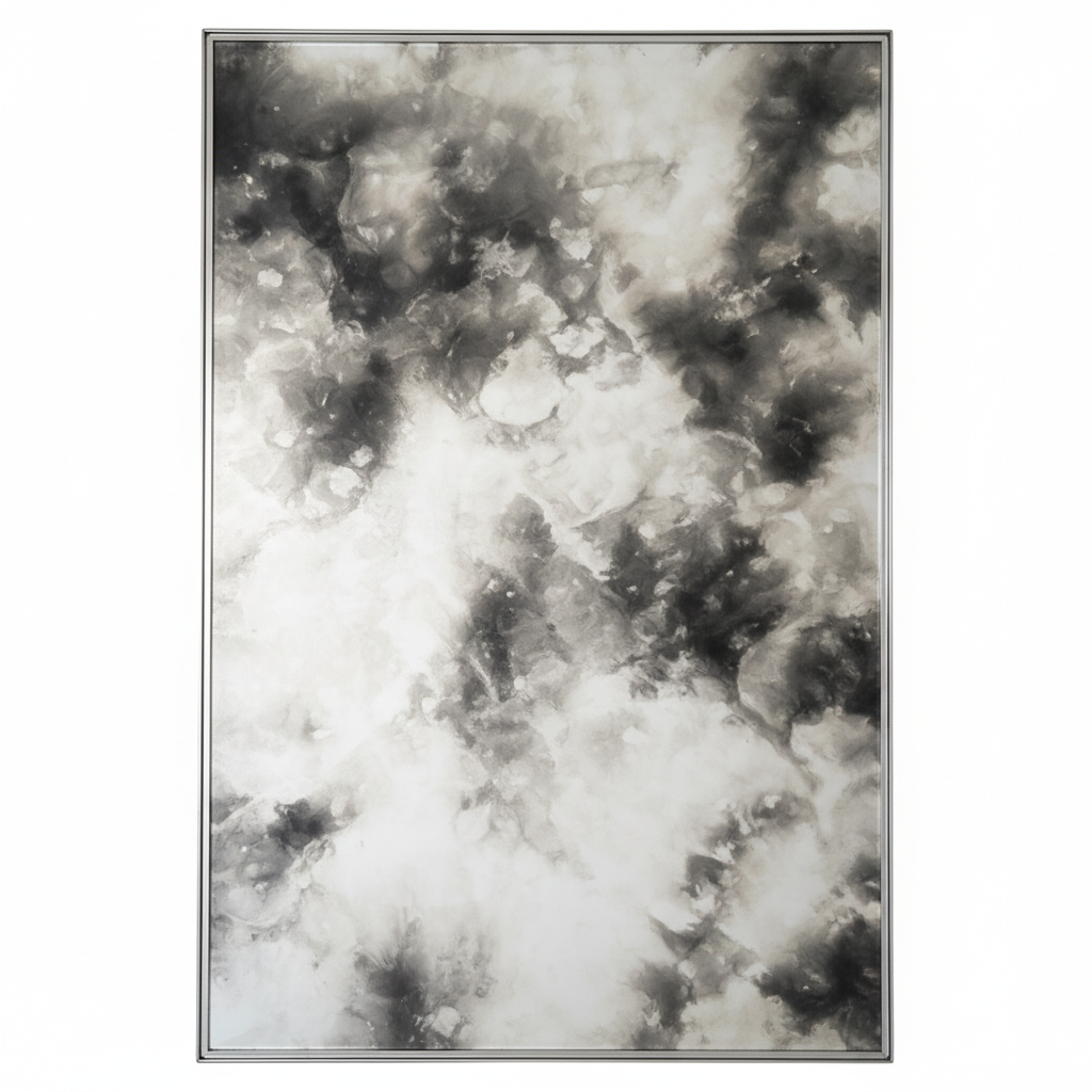 FG-26 Atlantic Grey decorative glass panel