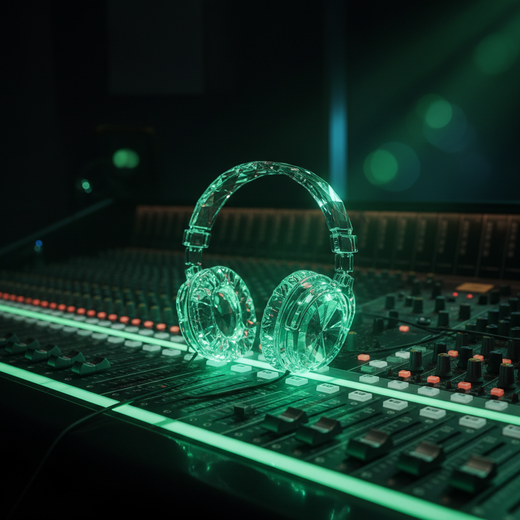 Crystal Headphone on Studio