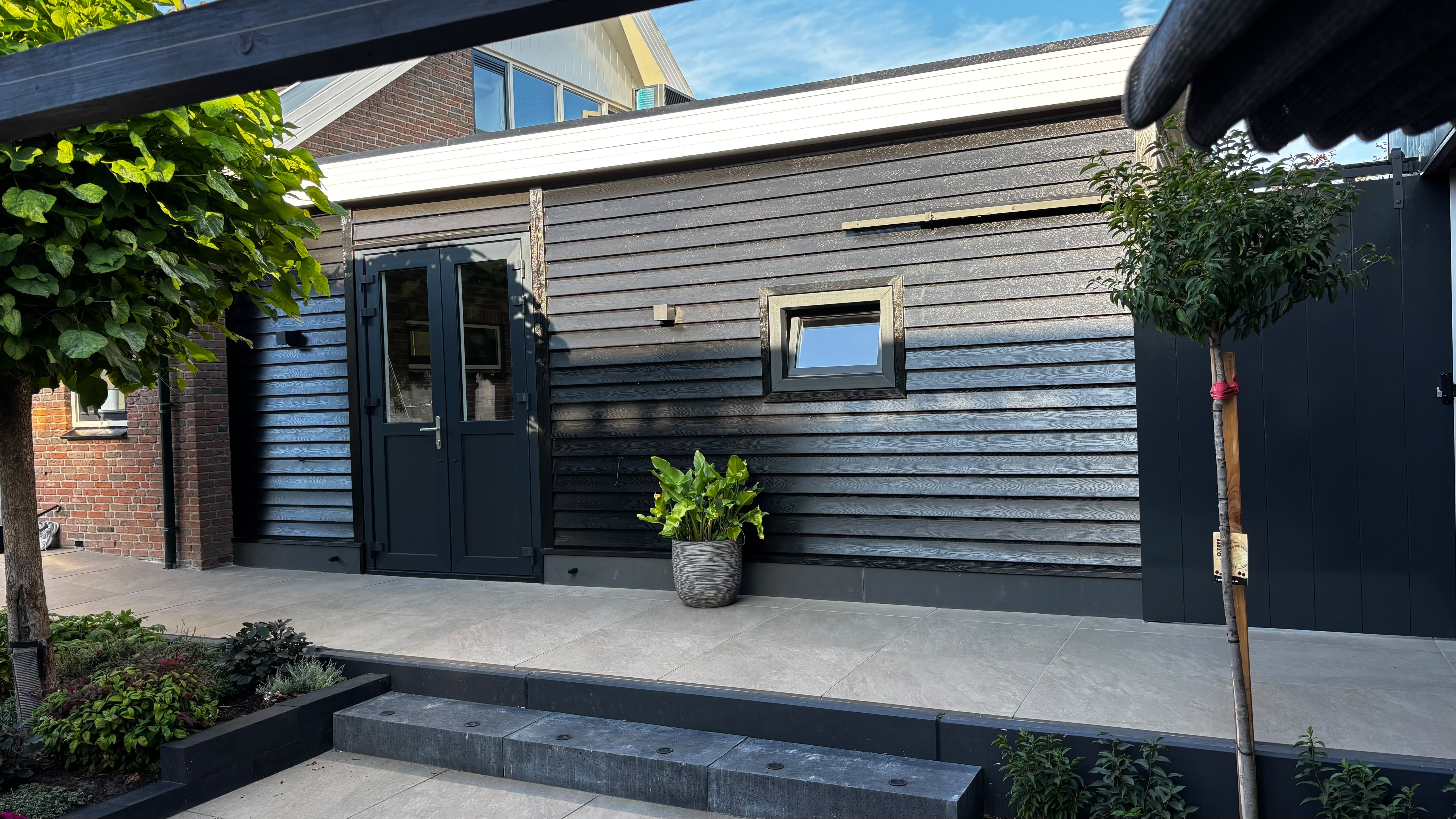 Gevel & afwerking — aanbouw garage YMD Bouw