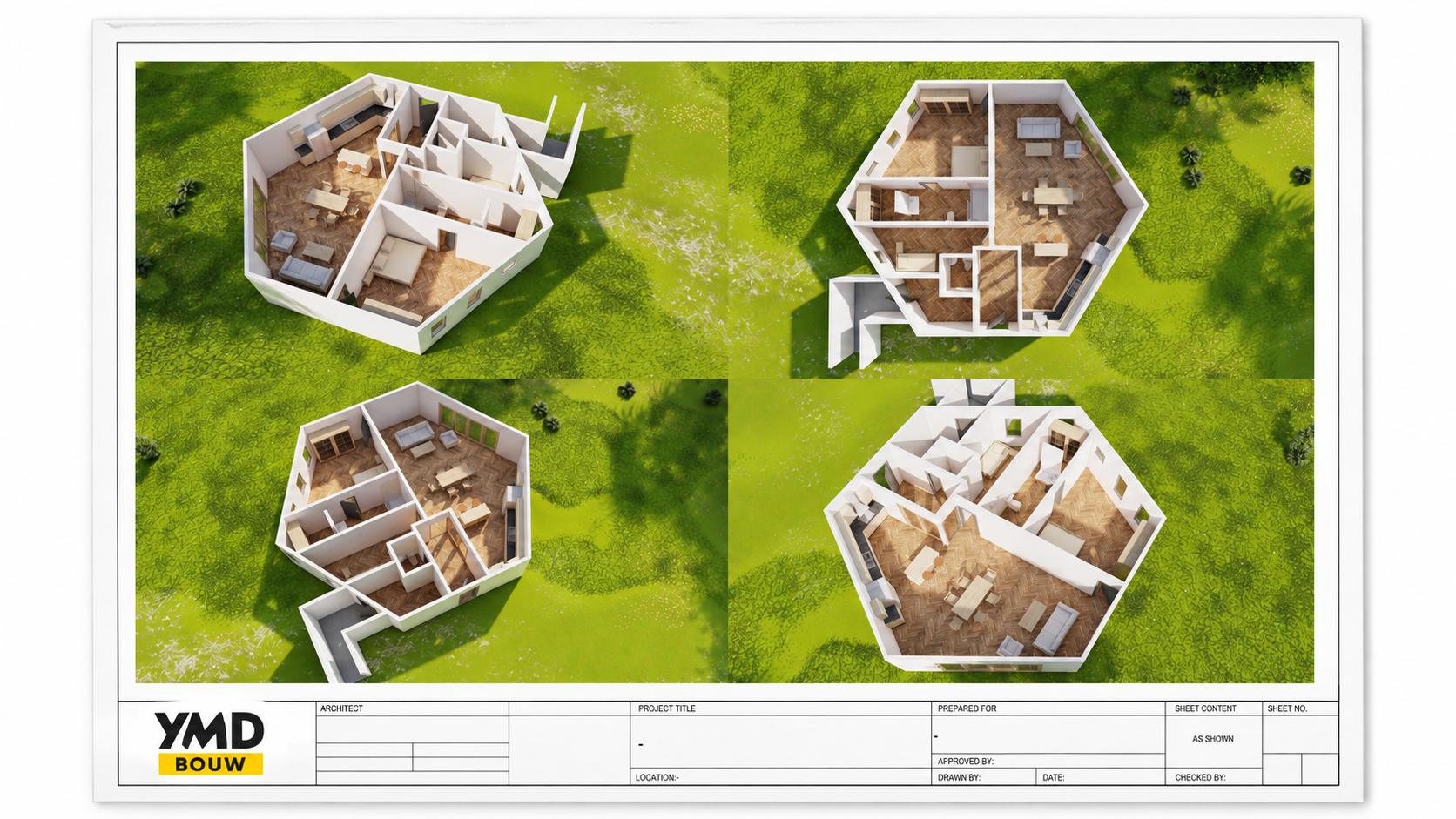 Transformatie achthoekige schuur naar luxe gelijkvloerse woning — signature case YMD Bouw