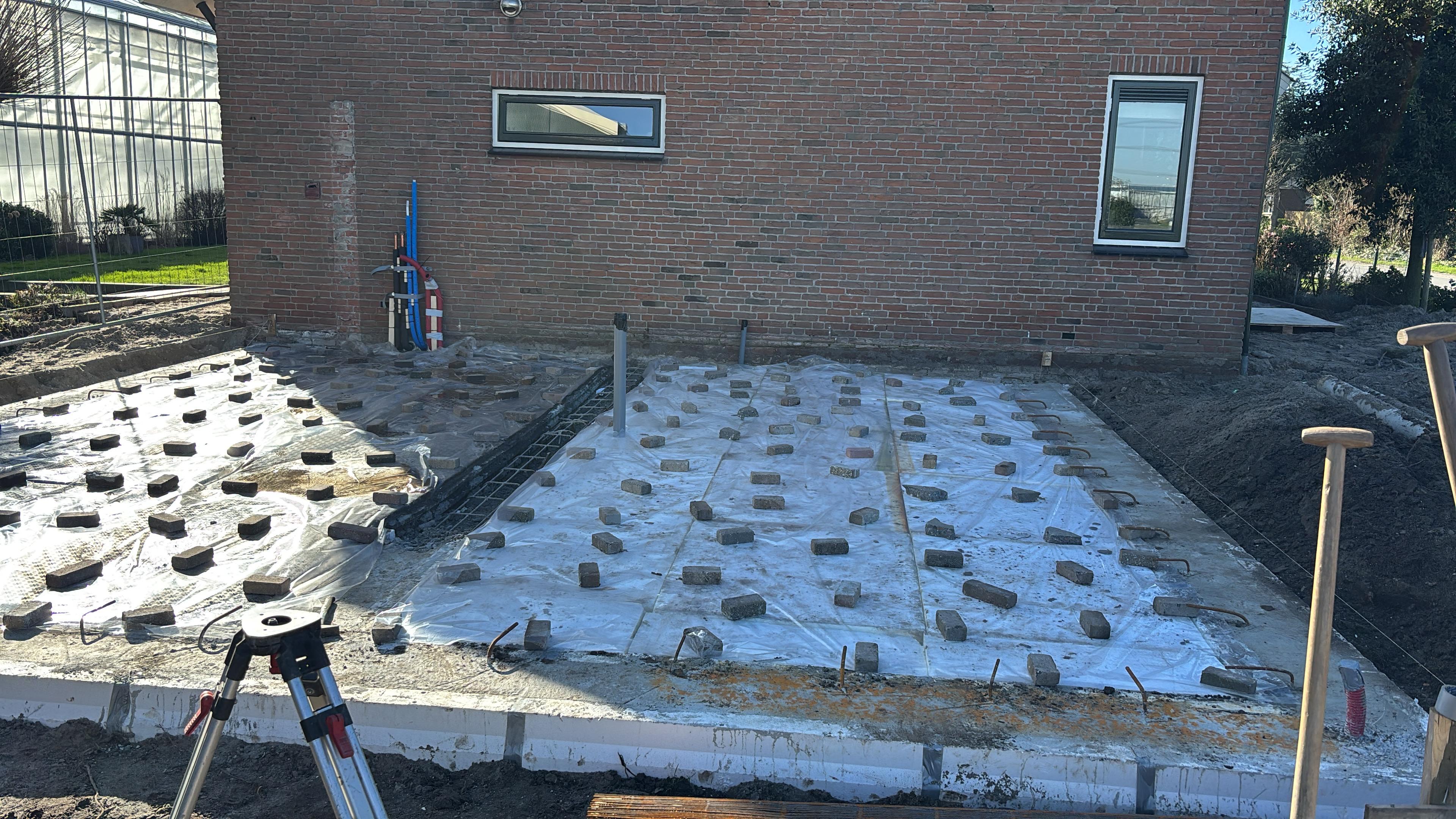 Fundering & vloer — aanbouw garage YMD Bouw