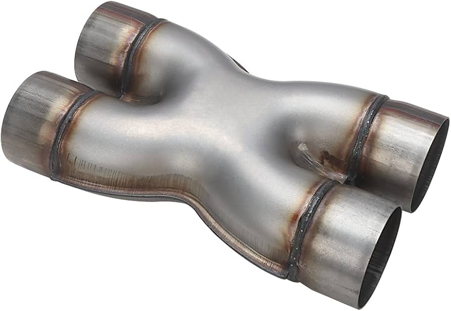 Dual 2.5 Inch - 63MM X Type Exhaust Box