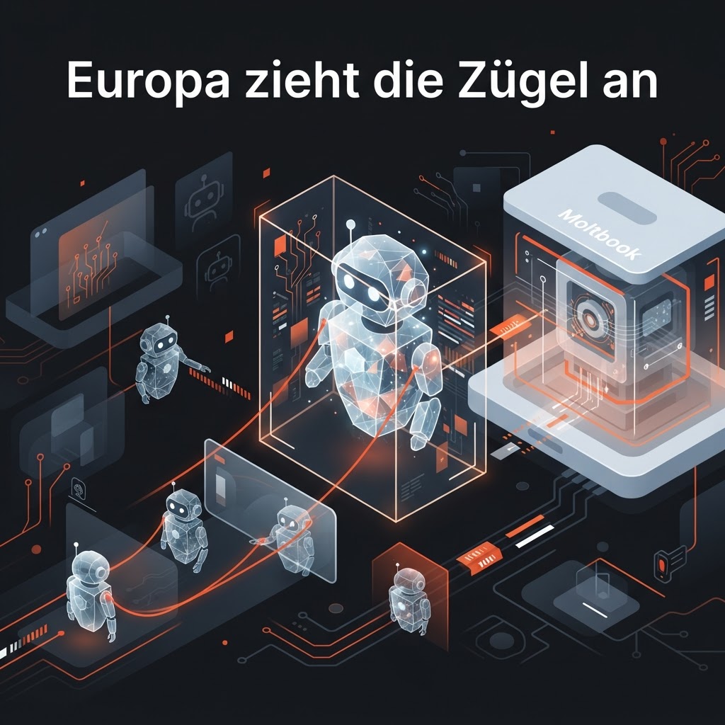 Europa zieht die Zügel an: Was der EU AI Act 2026 für Chatbots und Agenten bedeutet – Illustration