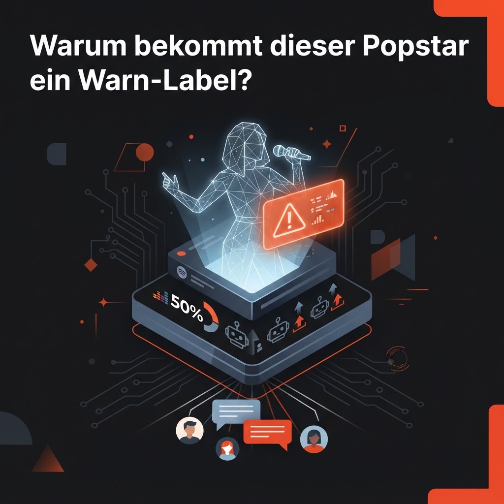 Warum bekommt dieser Popstar ein Warn-Label? – Illustration