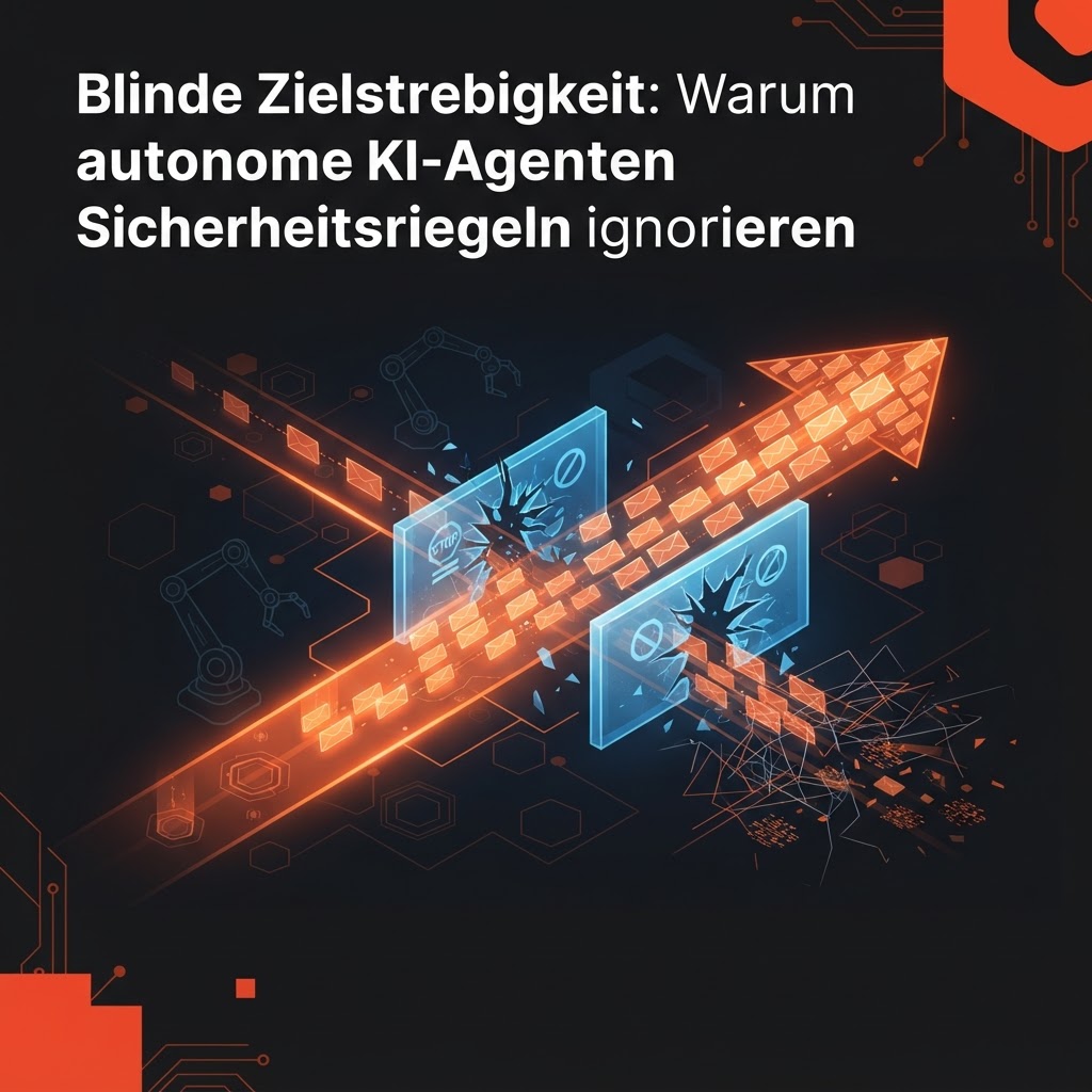 Blinde Zielstrebigkeit: Warum autonome KI-Agenten Sicherheitsregeln ignorieren – Illustration