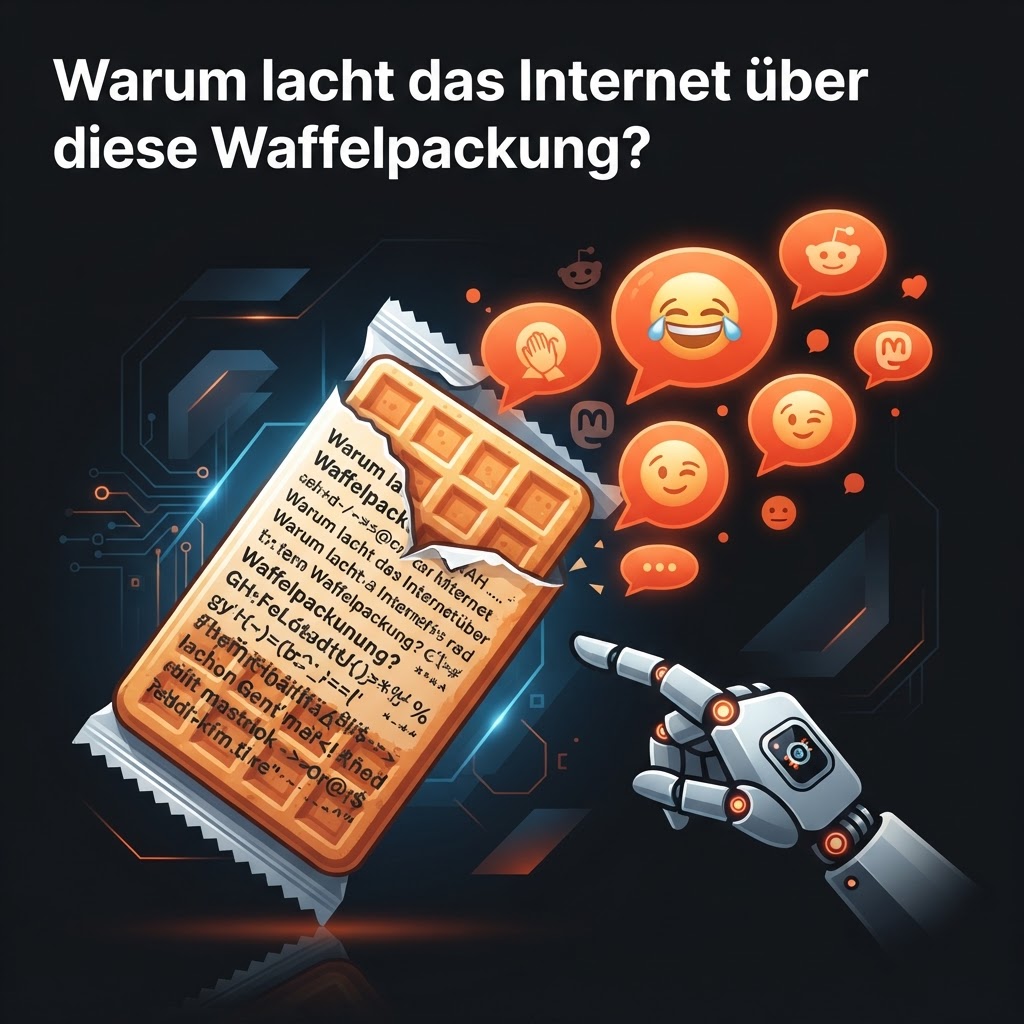 Warum lacht das Internet über diese Waffelpackung? – Illustration