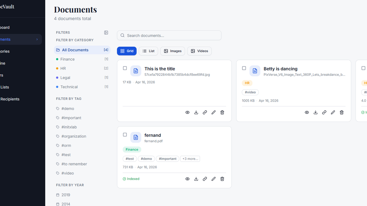 Vault template preview