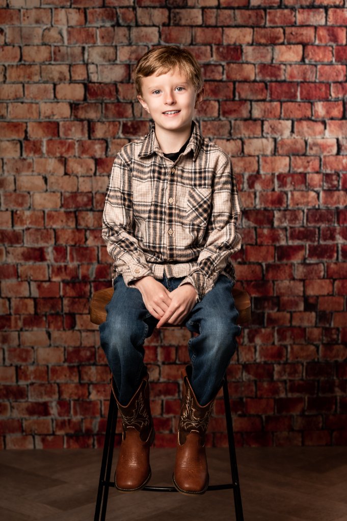 Portrait area inside the S&J Photo studio in Brunswick New York