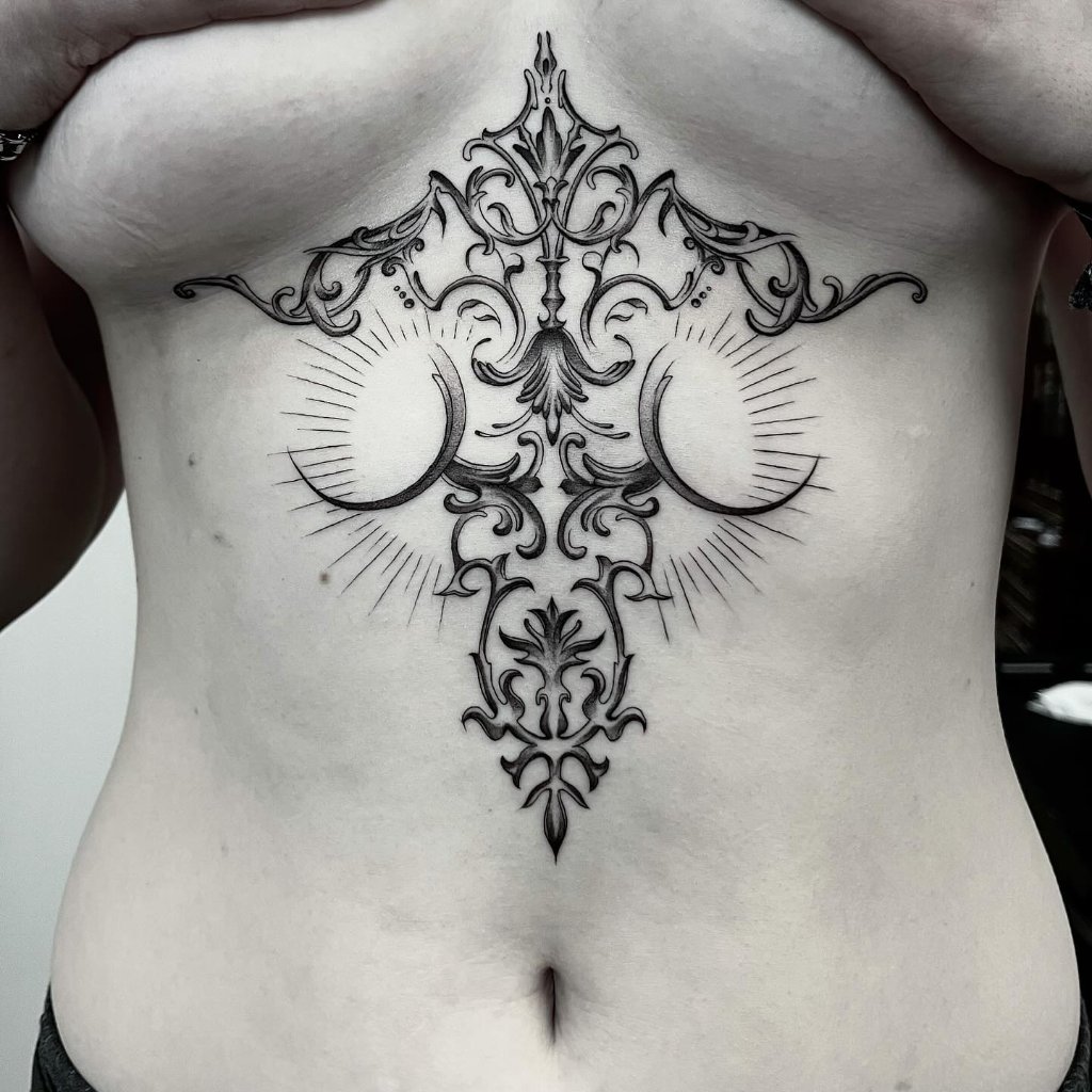 Ornamental underboob