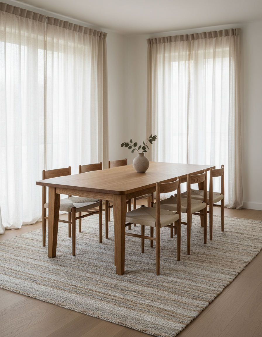 Mesa de jantar em carvalho
