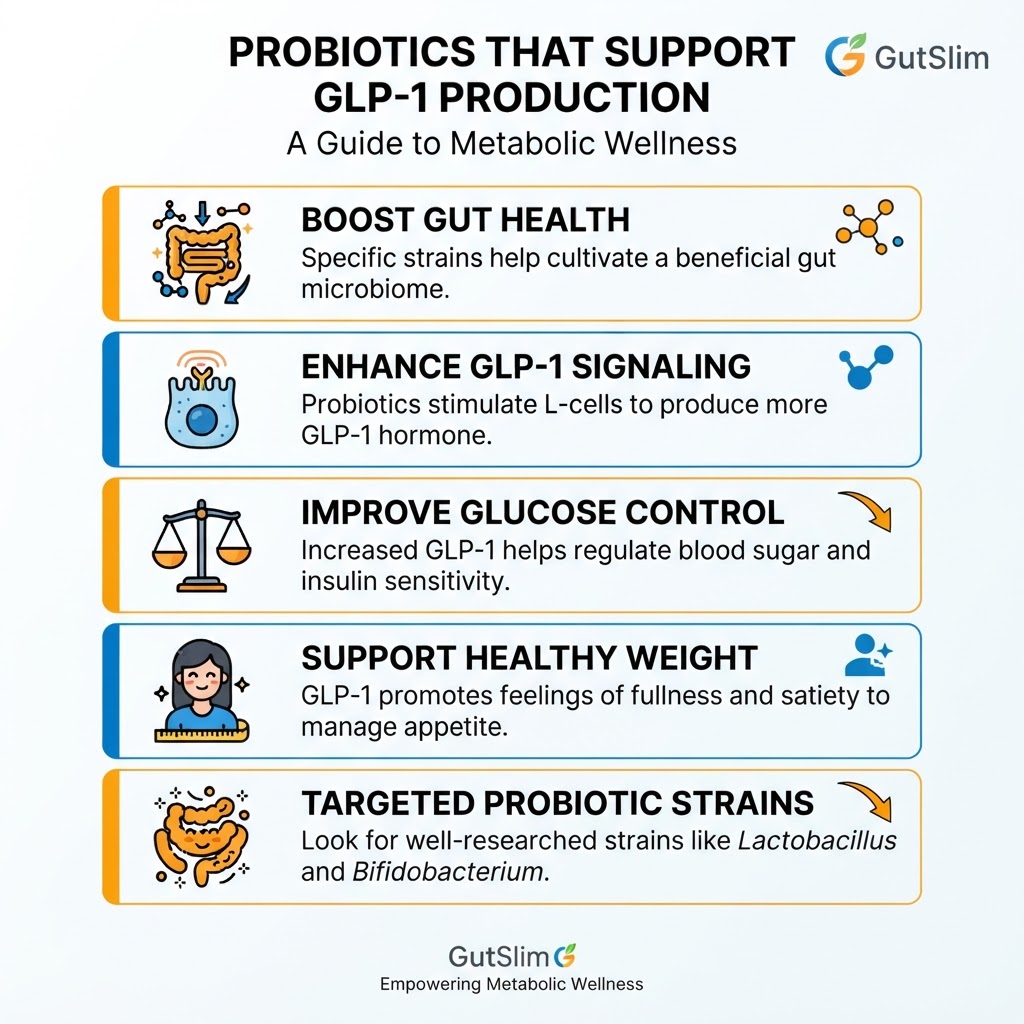 Infographic: probiotics that support glp-1 production