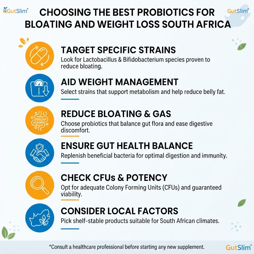 Infographic: best probiotics for bloating and weight loss south africa