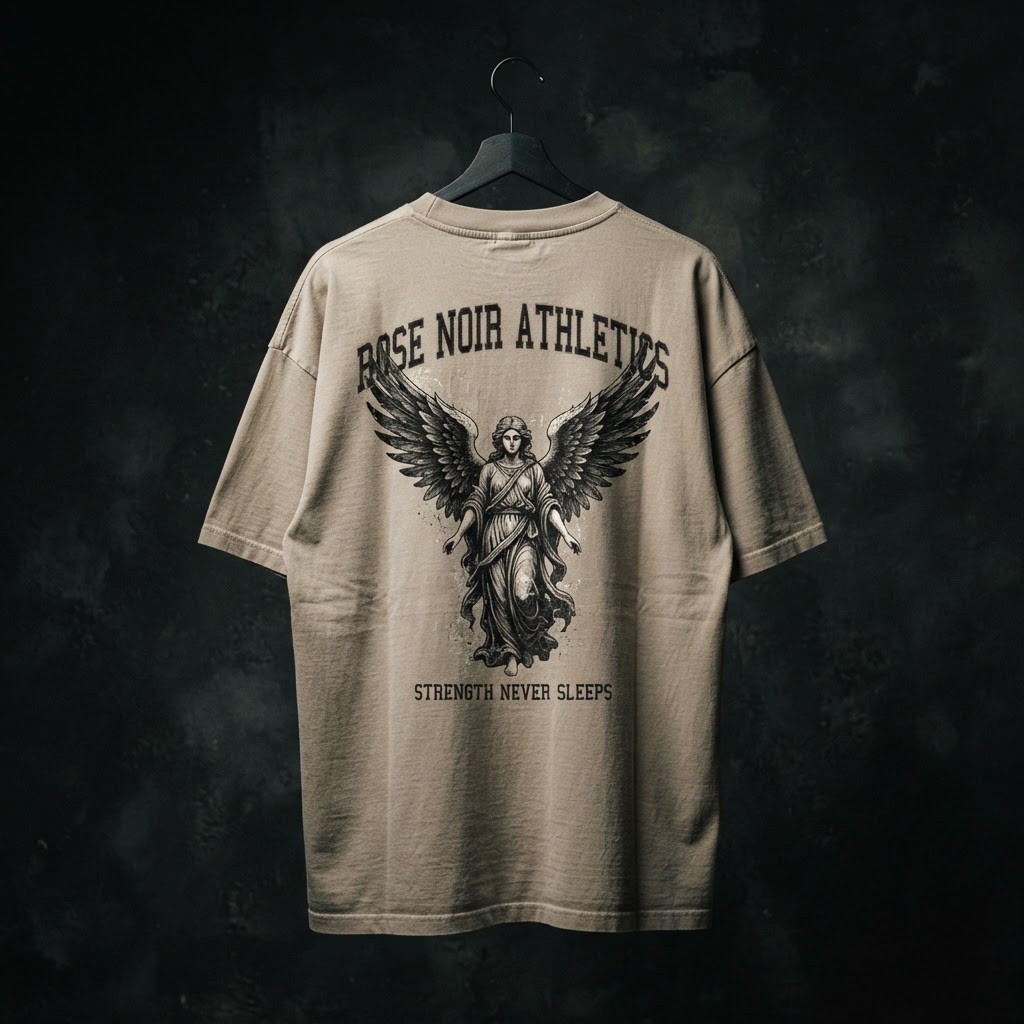 Oversized Tee — Strength Never Sleeps