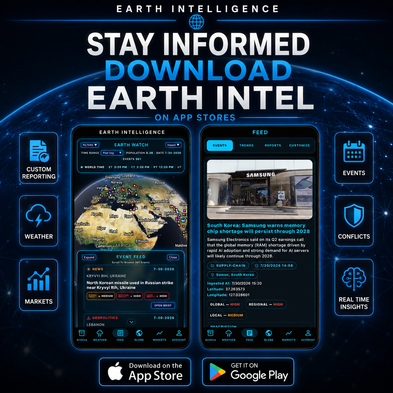 Earth Intelligence Mobile App