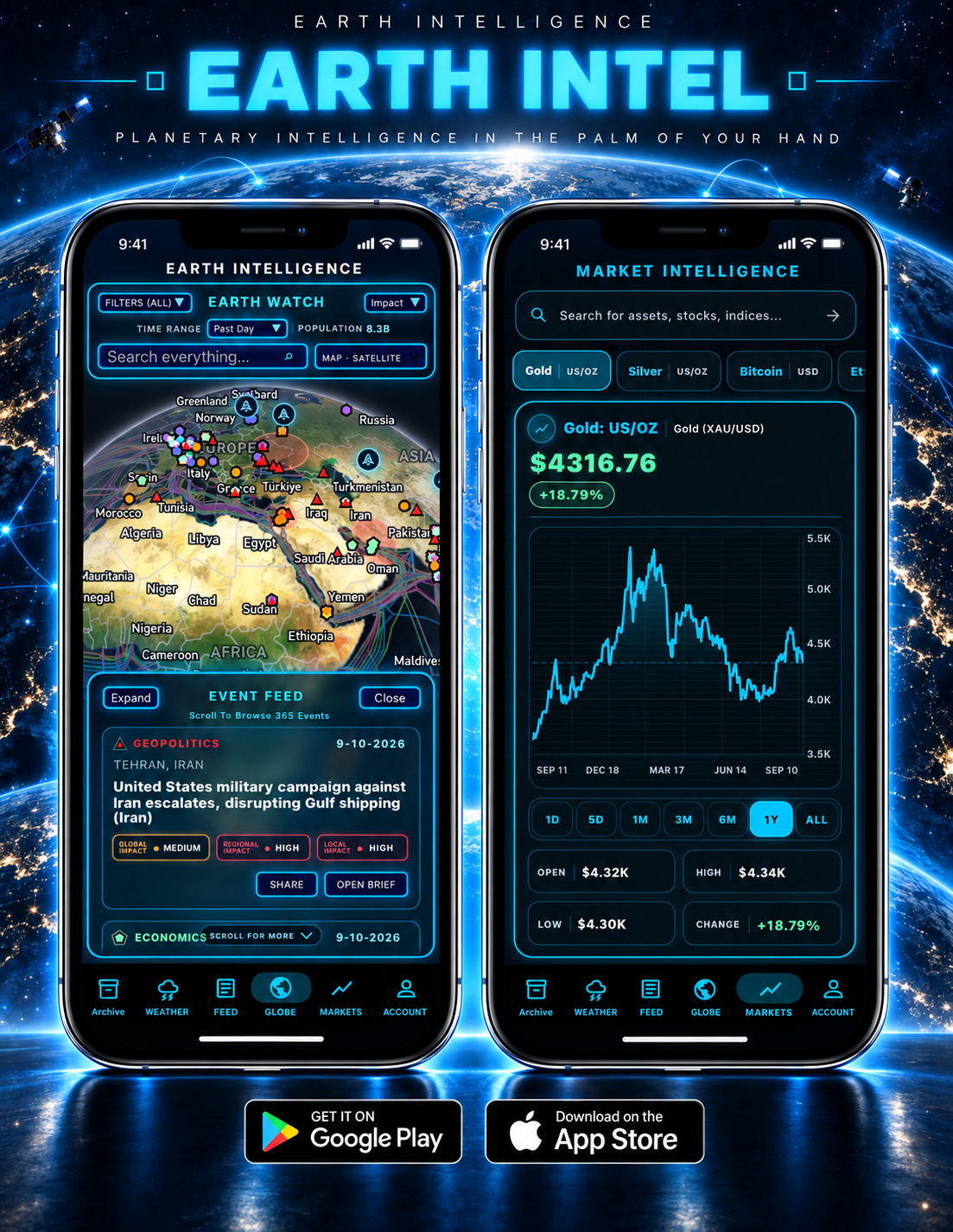 Earth Intelligence Mobile App