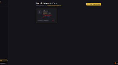 AlterEgo - JDR Management template preview