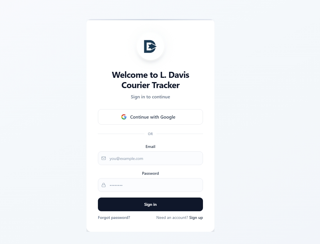 LDC Tracker template preview