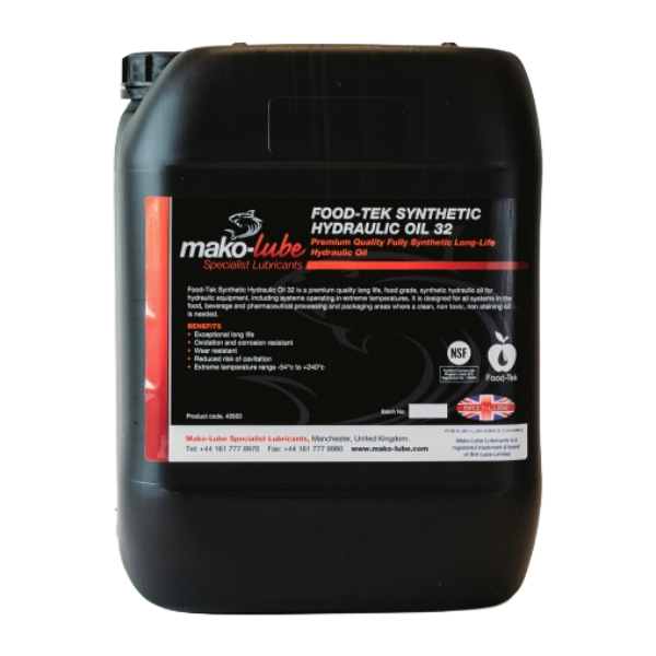 Food-Tek Synthetic Hydraulic Oil Range
