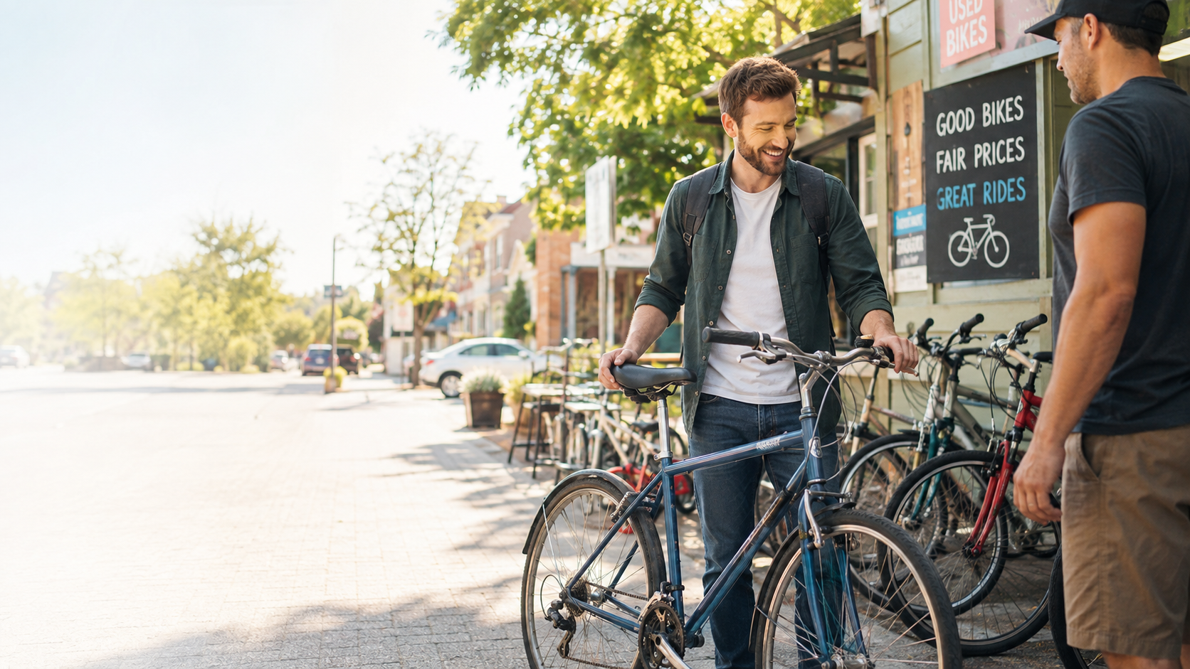 Buy and sell bikes, rider to rider.