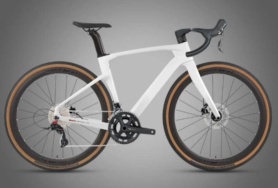 Twitter Gravel V3 Carbon Gravel Bike — White (Shimano 105)