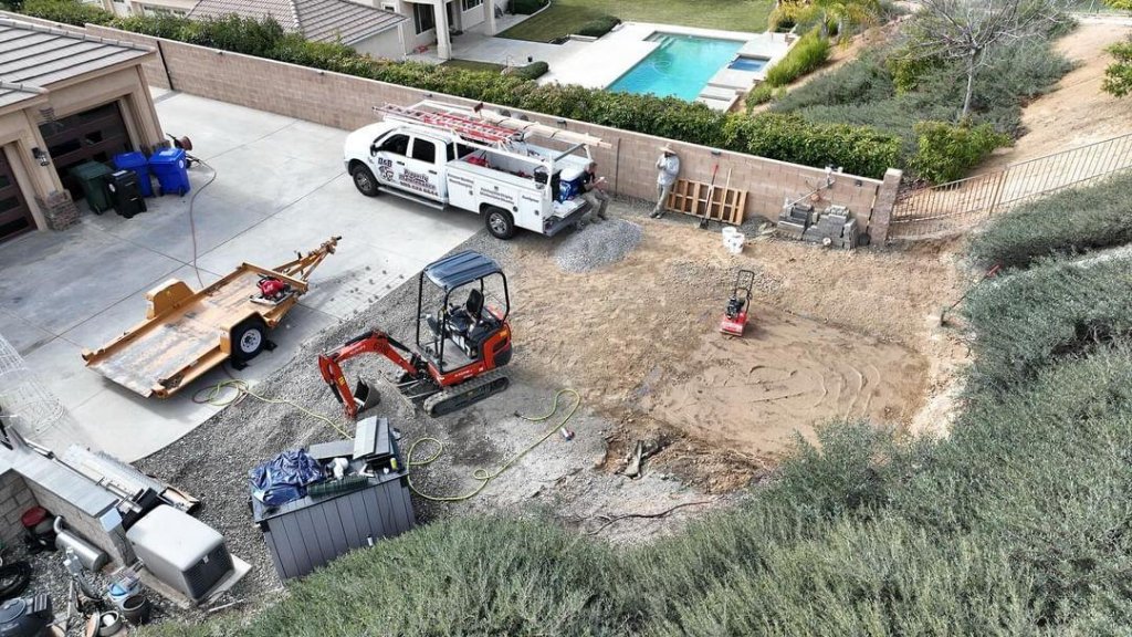 Residential Hillside Demo & Slab Pour — Shed Foundation, Yucaipa