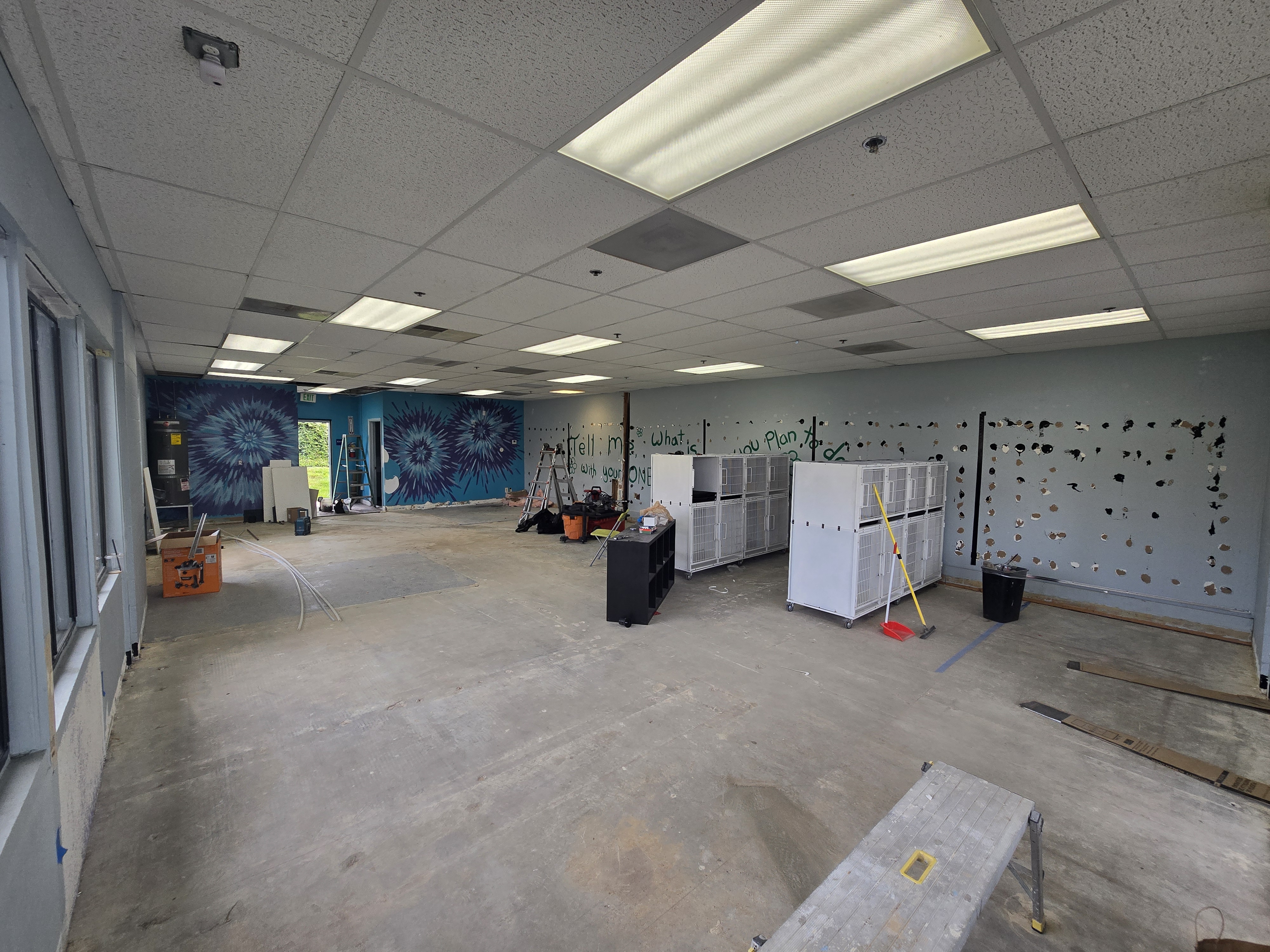 Commercial TI Santee — demo phase, space cleared before build-out