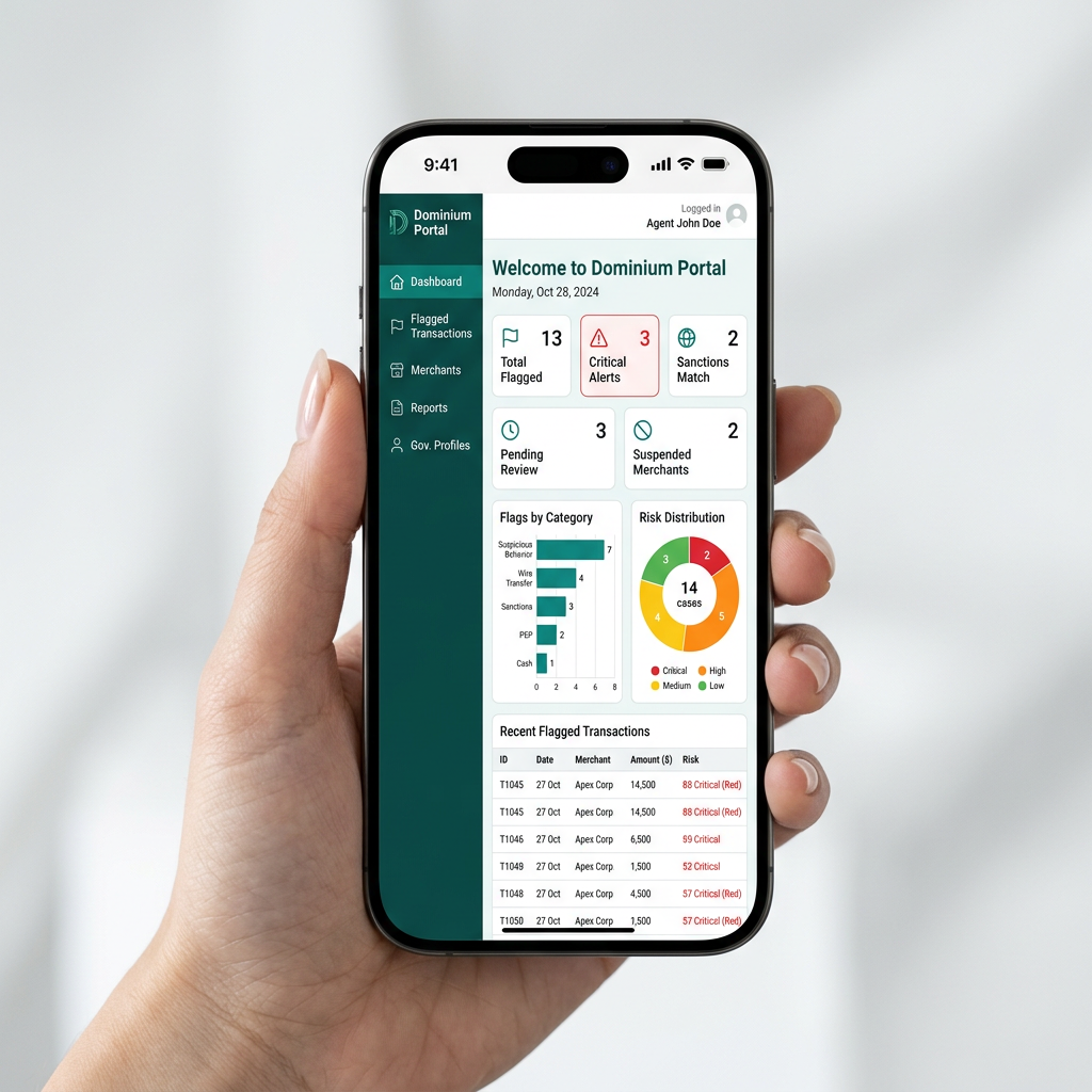 Dominium Gov Portal app screenshot