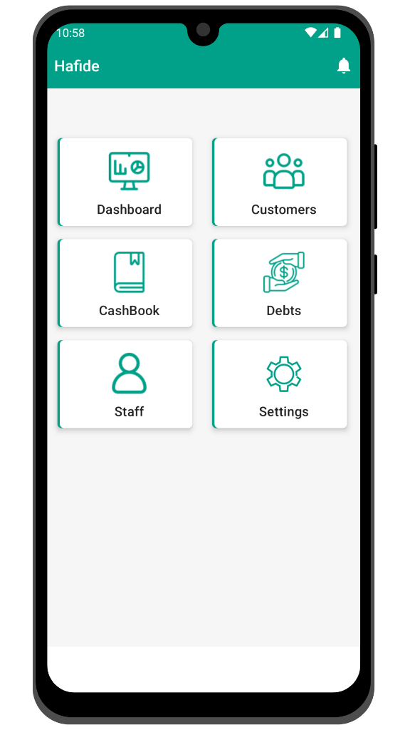 Hafide Finance app screenshot