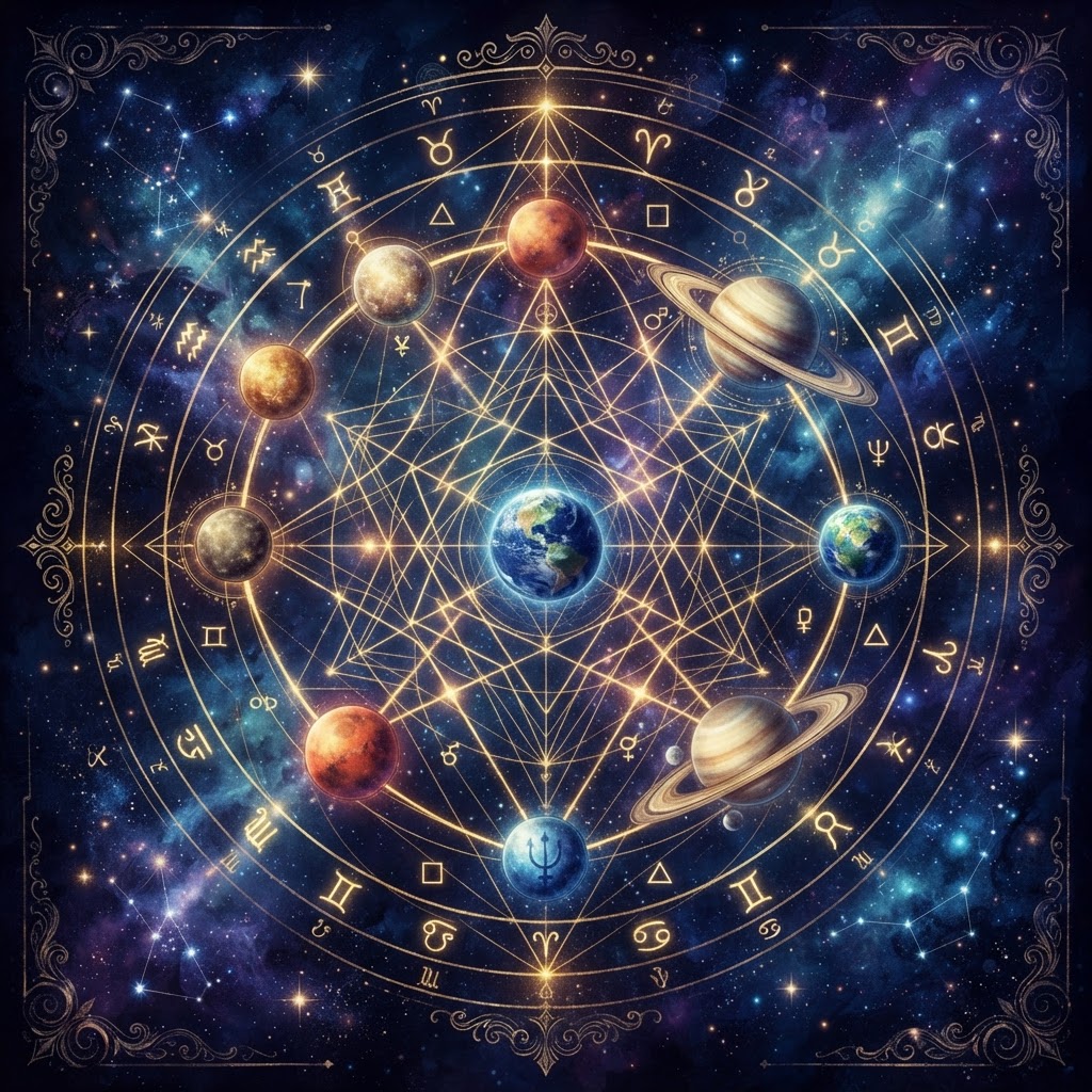 Aspectos, trânsitos e astrologia cármica