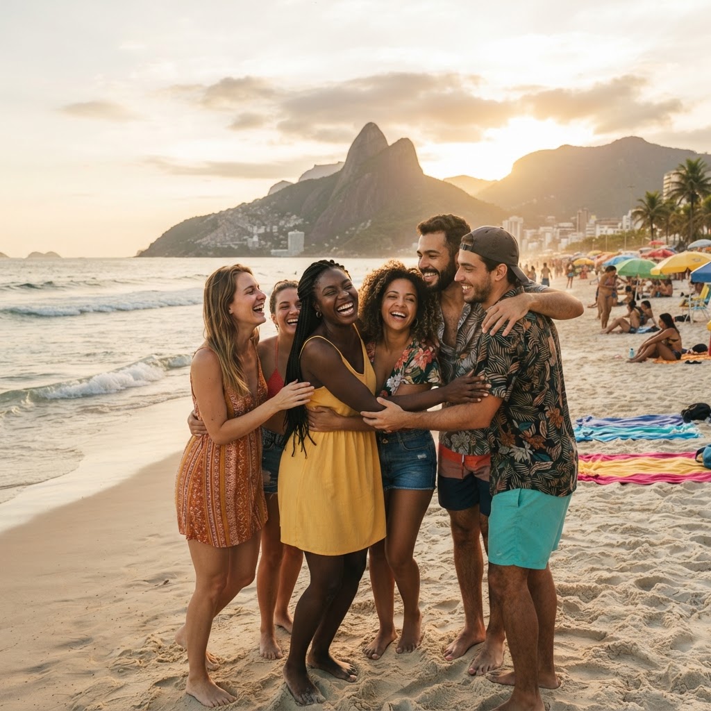 Rio de Janeiro at golden hour