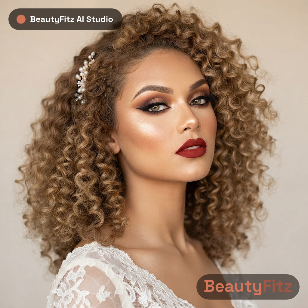 Full glam look — Wedding
