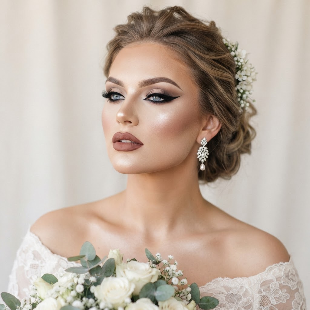 Full glam look — Wedding