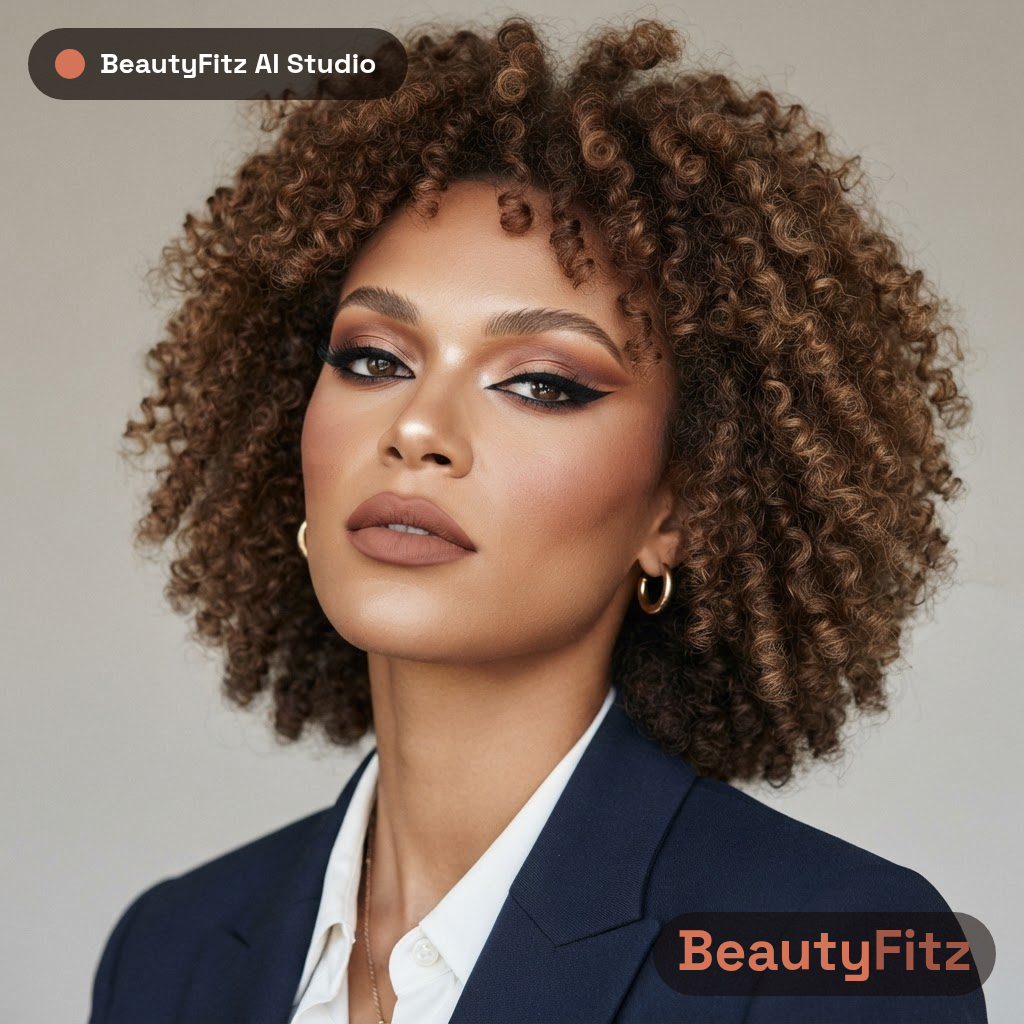 Full glam look — Work