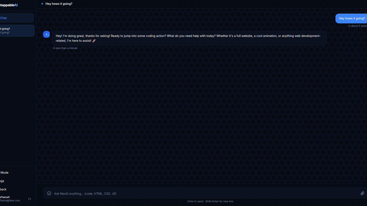 Unstoppable ai template preview