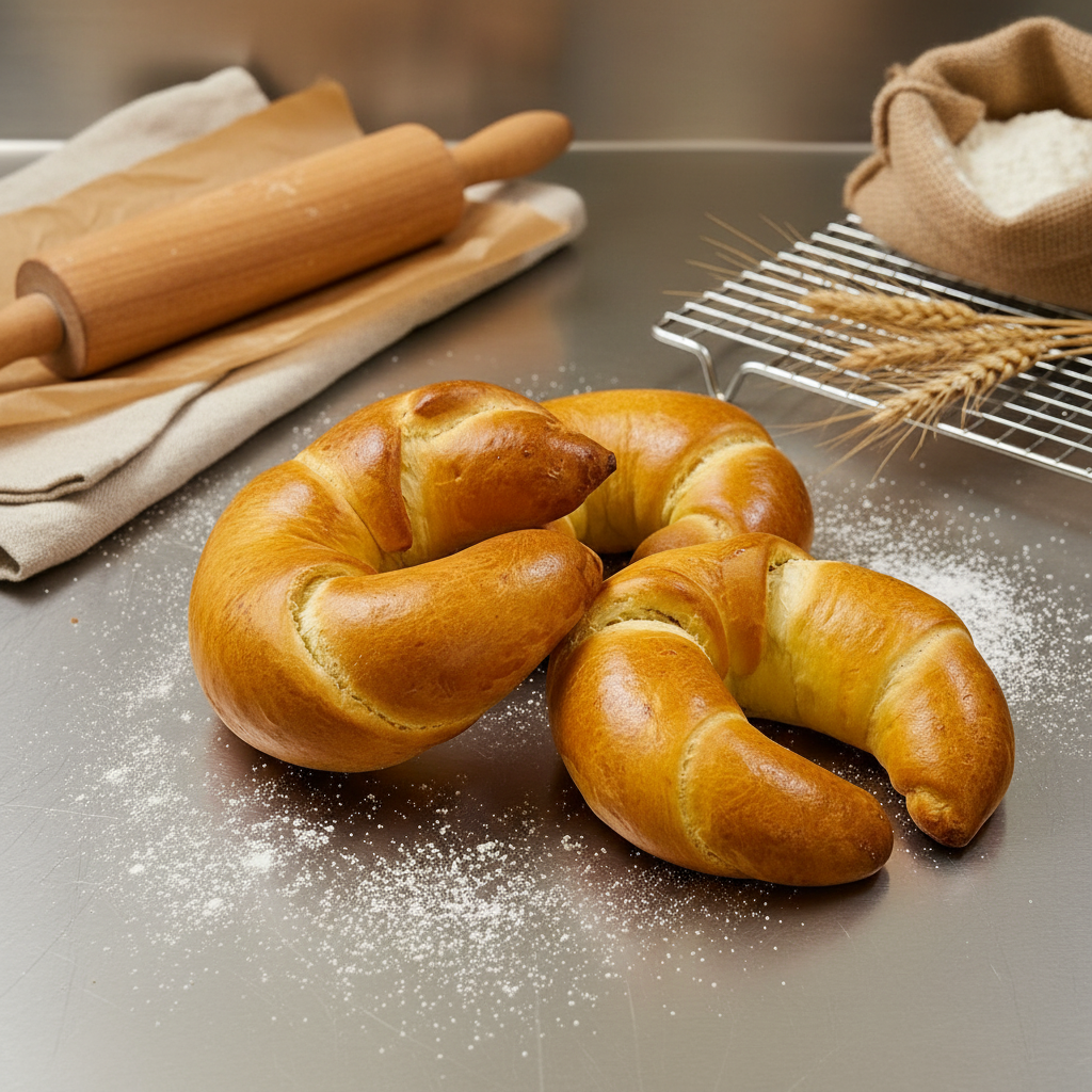 Croissant mediano masa brioche sin relleno