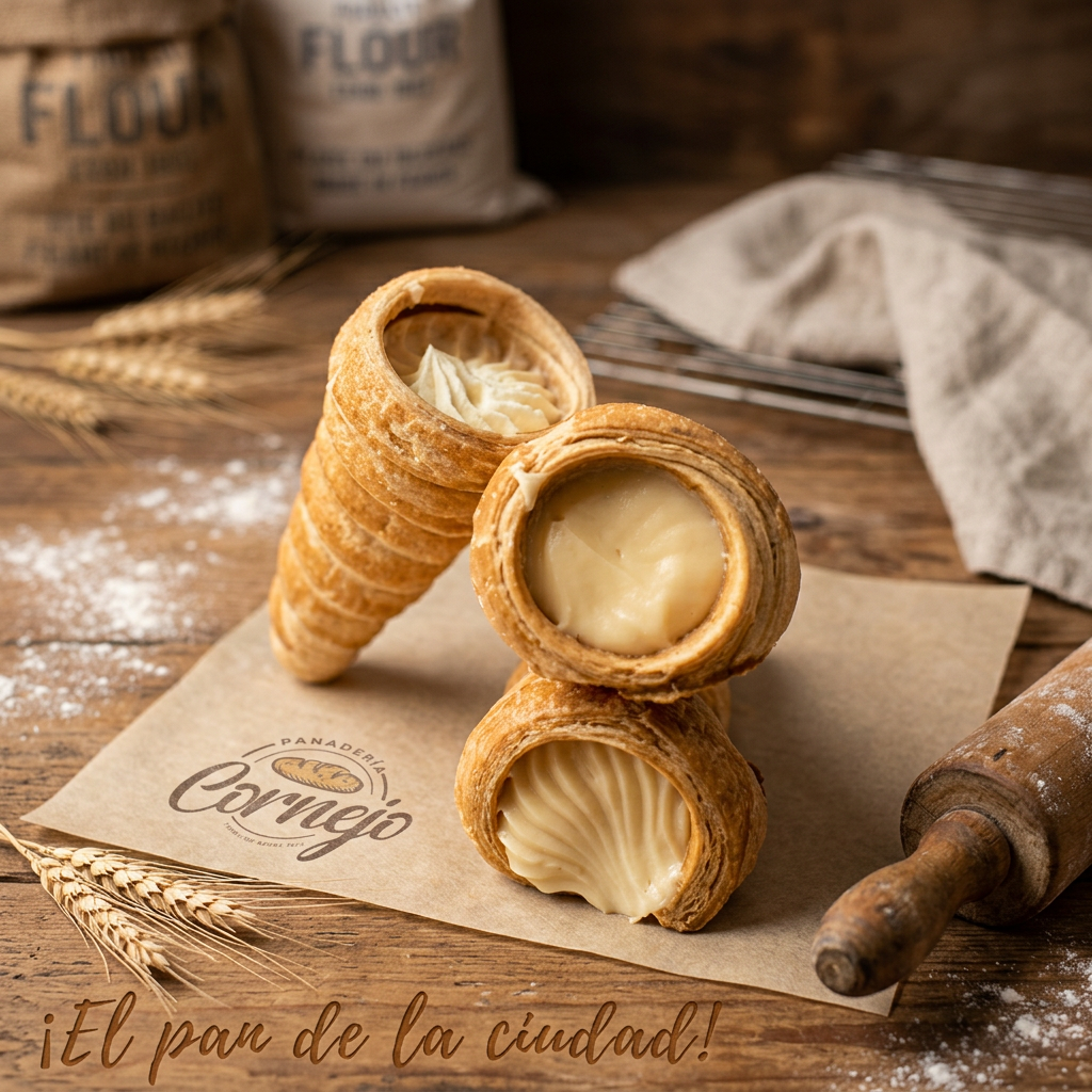 Cono relleno de Crema