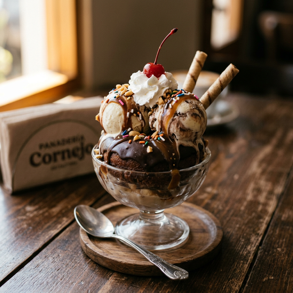 Dona de Chocolate Sundae