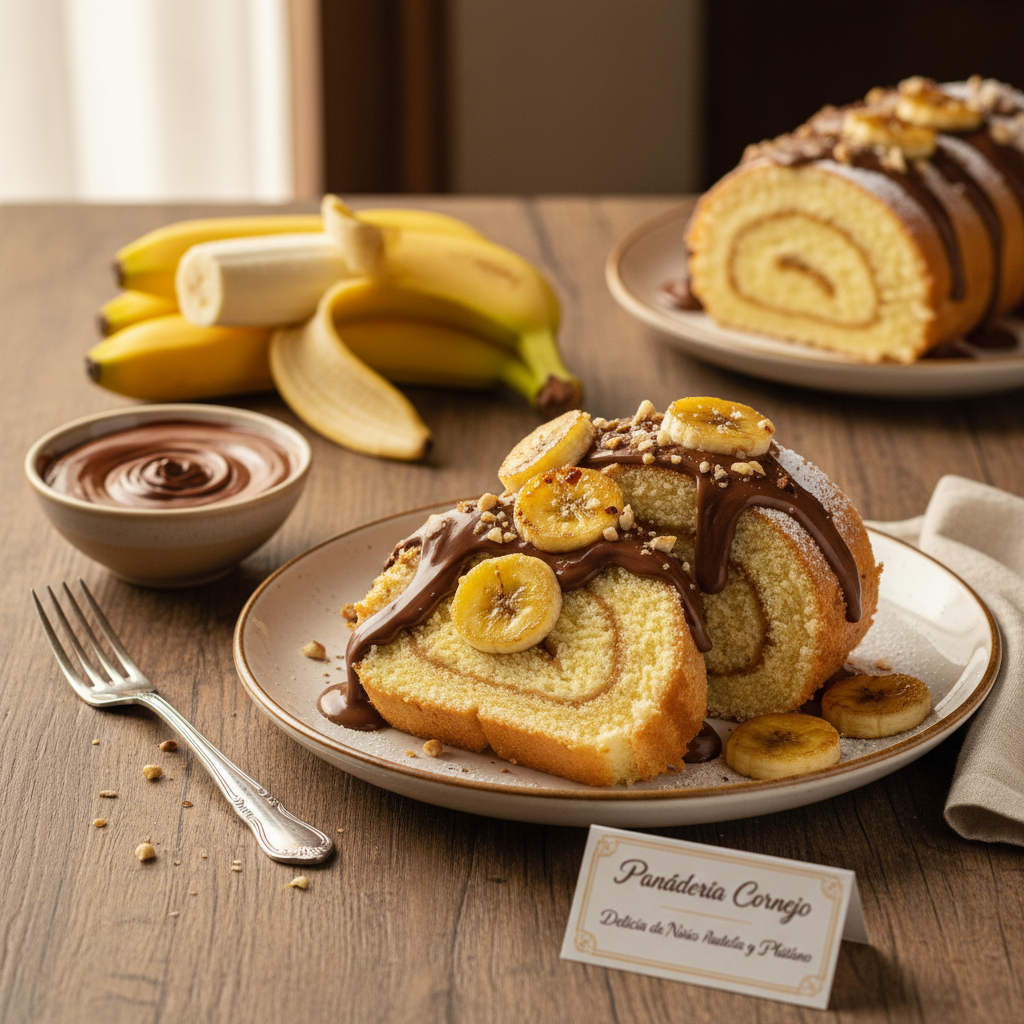 Delicia de Niño Envuelto con Nutella y Plátano