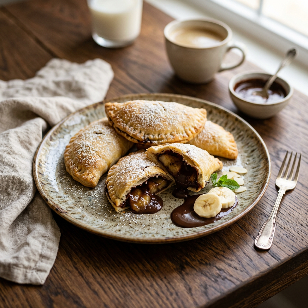 Empanadas de Panadería Cornejo Rellenas de Chocolate y Plátano