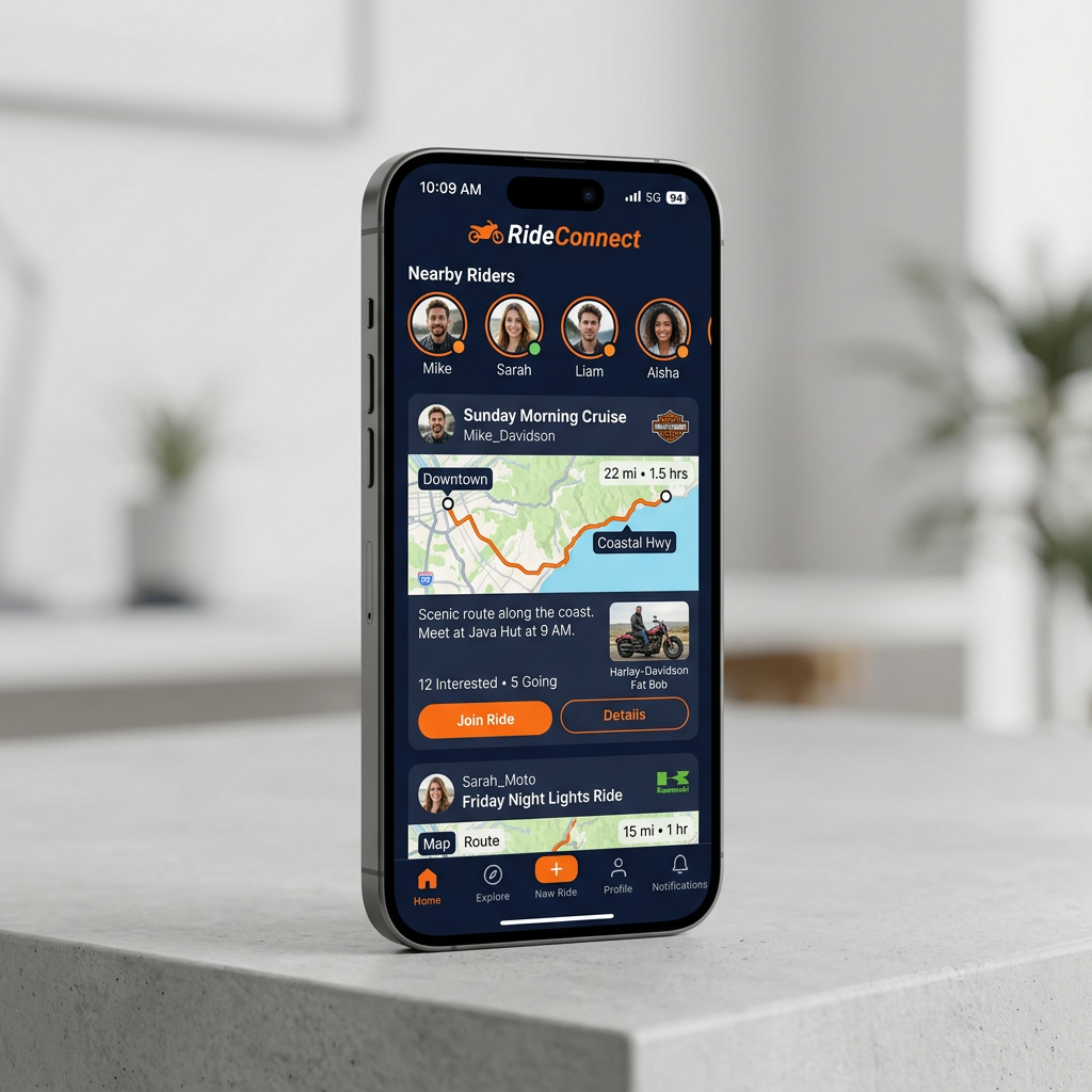 RideConnect App Screenshot