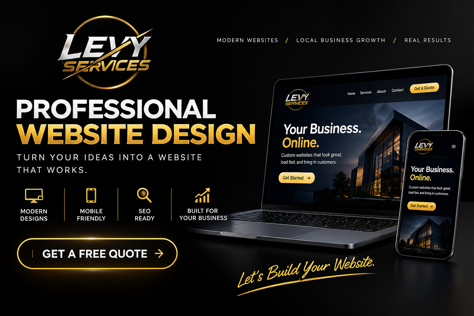 Professional Website Design — Levy Services